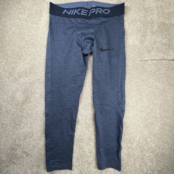 Men's Jock Nike Pro Blue Spandex Tights Compression Pants Medium NWT - Picture 1 of 5
